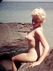 Some vintage babes showing their big puffy nipples - Pics