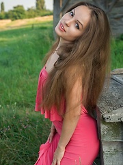 Arina G carefree allure, natural beauty, and sweet smile in a countryside shoot - Pics