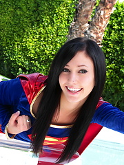 Mild mannered nerd Catie Minx reveals her super naughty powers as Supergirl - Pics