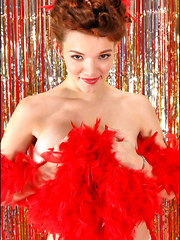 Danielle Riley as a busty burlesque dancer - Pics